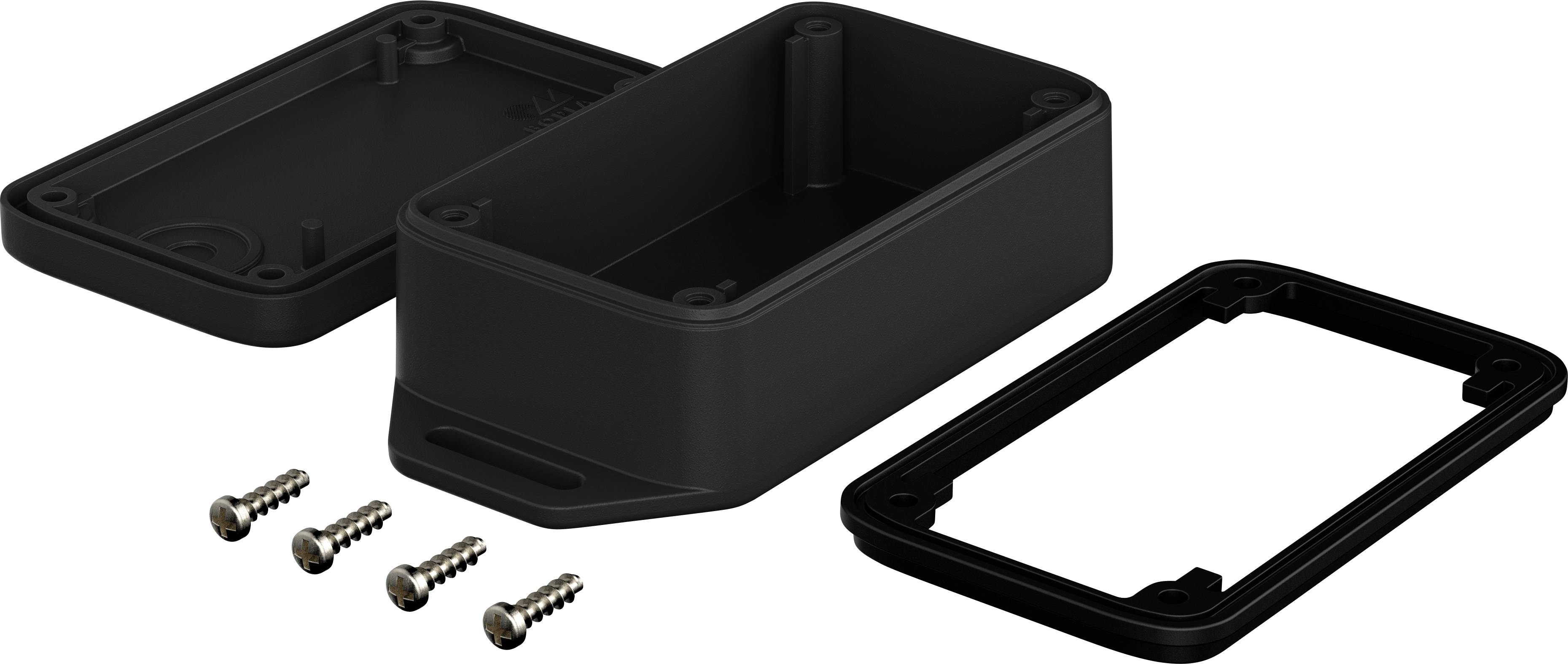 Bopla BL 704025 WL2 DO-9005 BOLINK_SET 16174565.HMT1 Flansch-Gehäuse 71.1 x 43.2 x 27.7 Polycarbonat V0 Schwarz (RAL 9005) 1St.