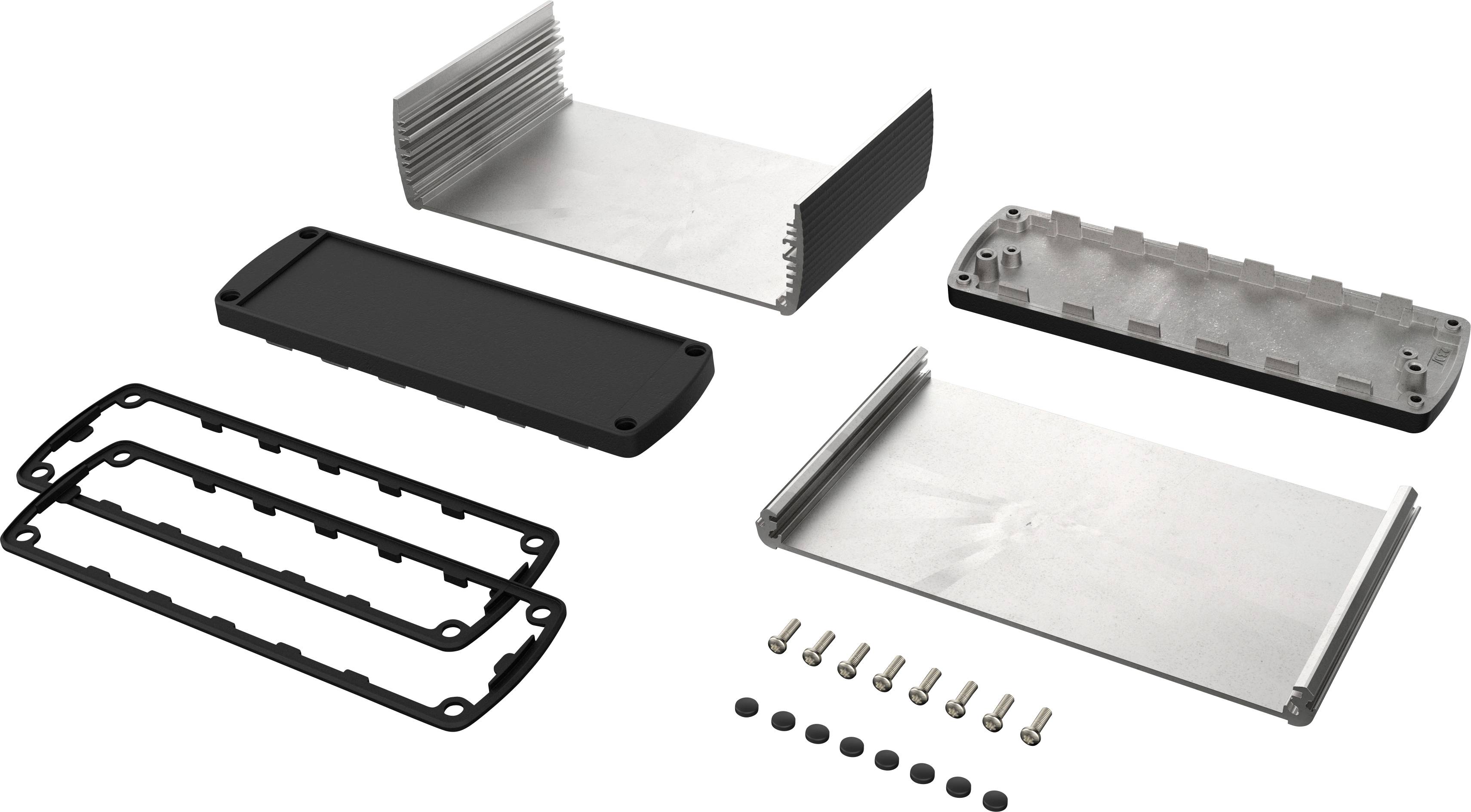 Bopla ABPH 1600-0100 ALUBOS_SET 84166100.HMT1 Profil-Gehäuse 169 x 100 x 52 Aluminium Schwarz (RAL 9005) 1St.