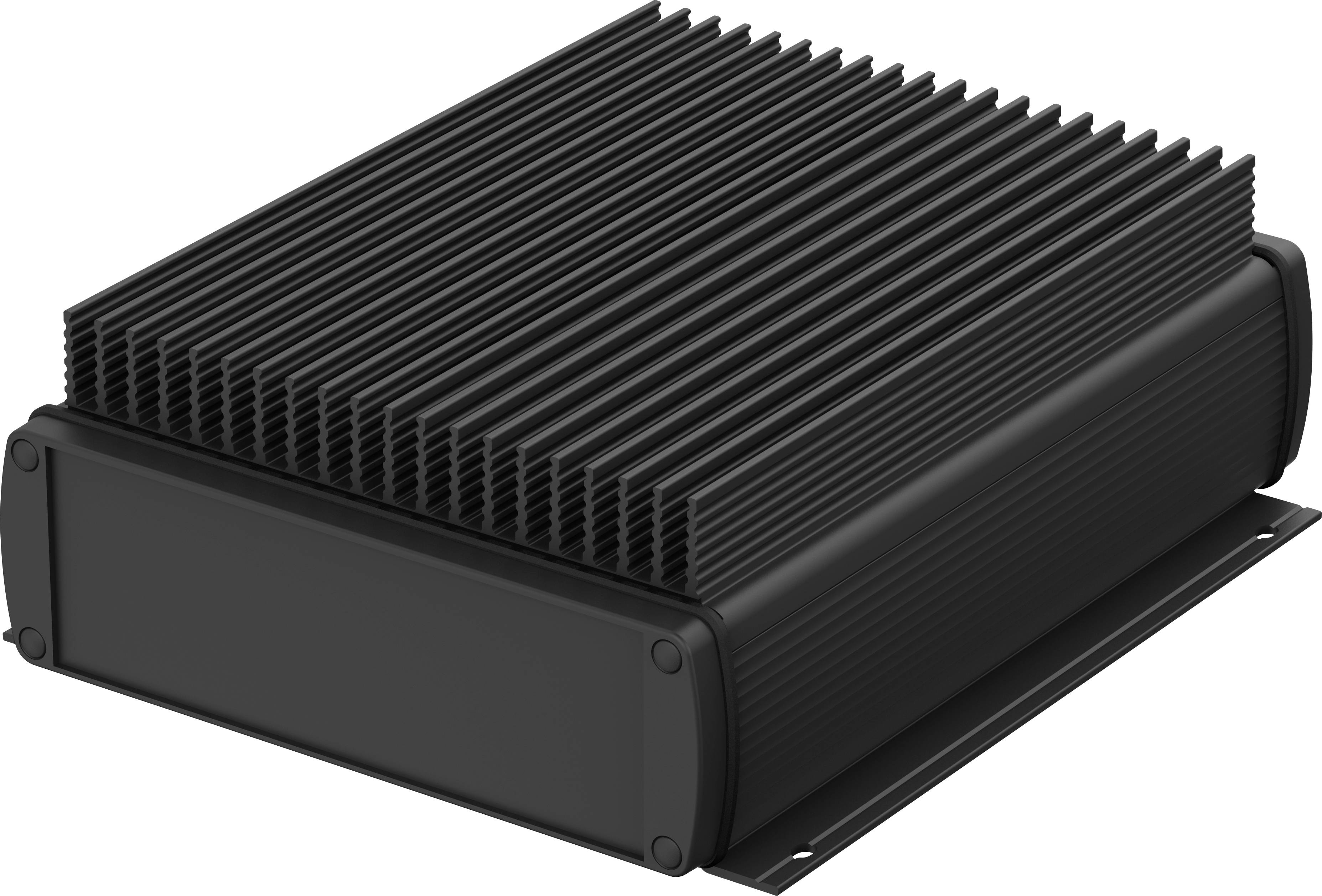 Bopla ABPH 1600-0200 KWL ALUBOS_SET 84416200.HMT1 Flansch-Kühlkörper-Gehäuse 190 x 190 x 80 Aluminium Schwarz (RAL 9005) 1St.