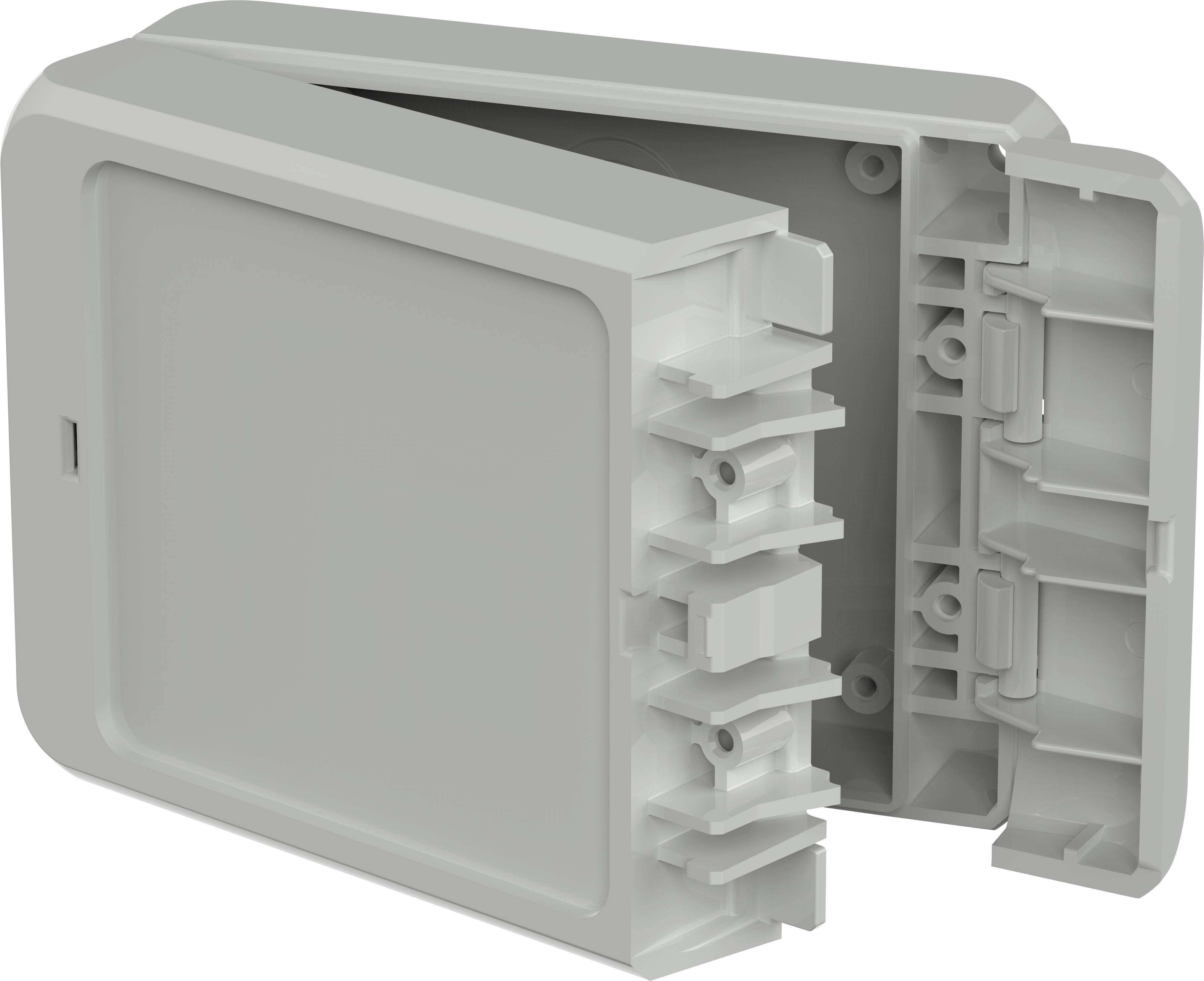 Bopla B 100804 PC-V0-7035 Bocube Gehäuse 96012145 Universal-Gehäuse 113 x 80 x 40 Polycarbonat Lichtgrau (RAL 7035) 1St.