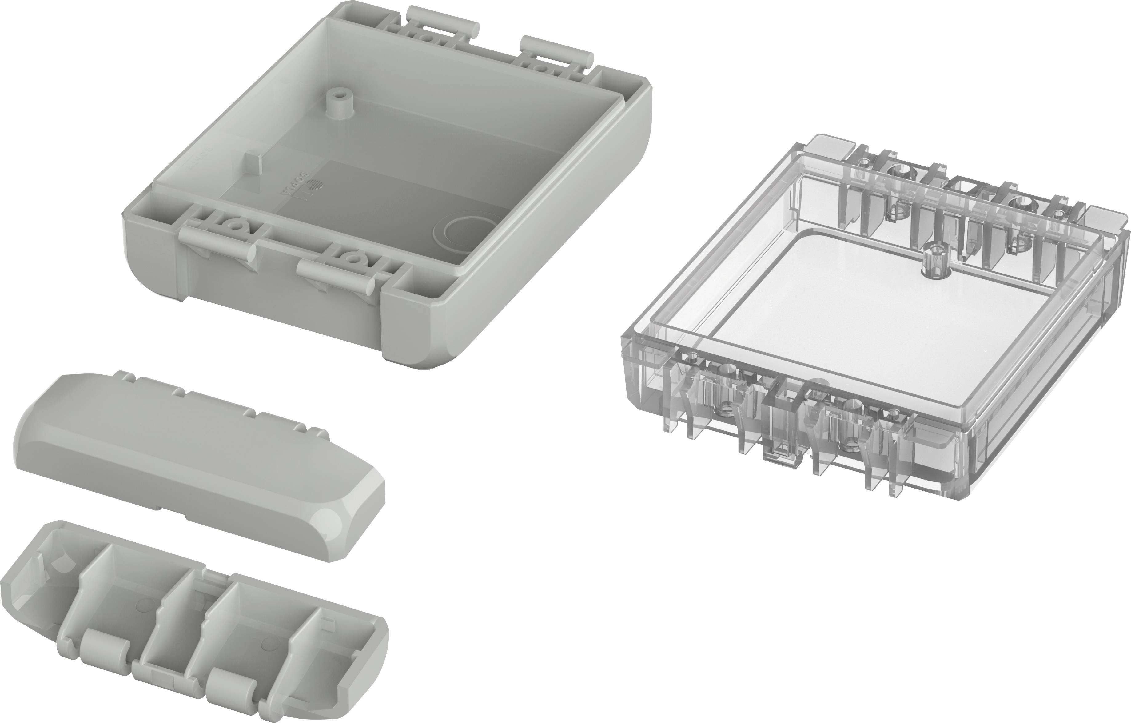 Bopla B 100804 PC-V0-G-7035 Bocube Gehäuse 96022145 Outdoor-Gehäuse 113 x 80 x 40 Polycarbonat V0 Lichtgrau (RAL 7035) 1St.