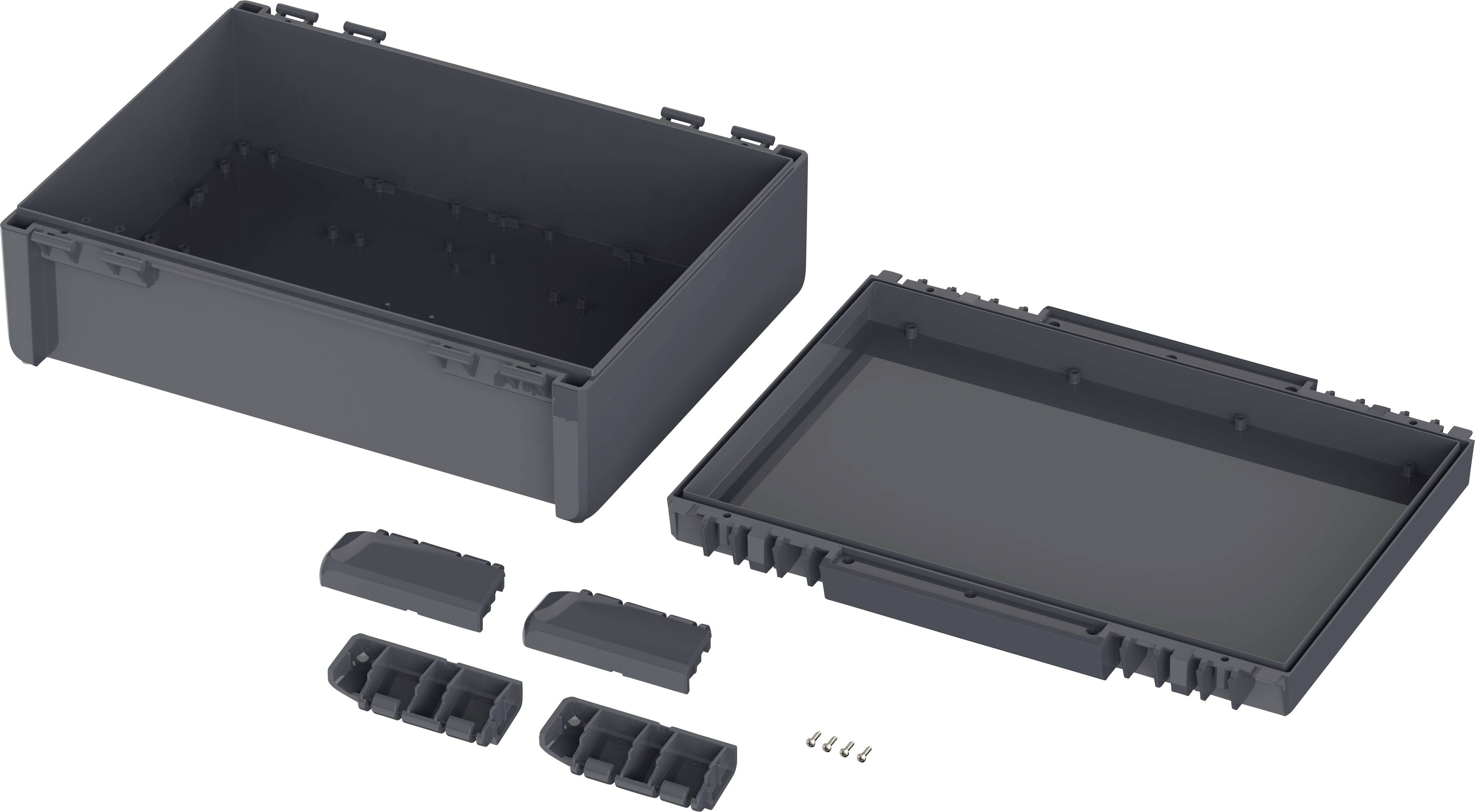 Bopla B 273612 ABS-7024 Bocube Gehäuse 96037664 Industrie-Gehäuse 284 x 364 x 120 ABS Graphitgrau (RAL 7024) 1St.
