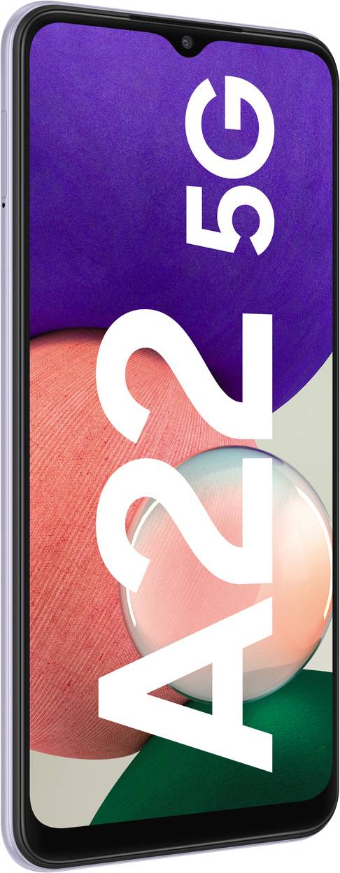 Samsung Galaxy A22 5G 5G Smartphone 128 GB 16.8 cm (6.6 Zoll) Violett Android™ 11 Dual-SIM