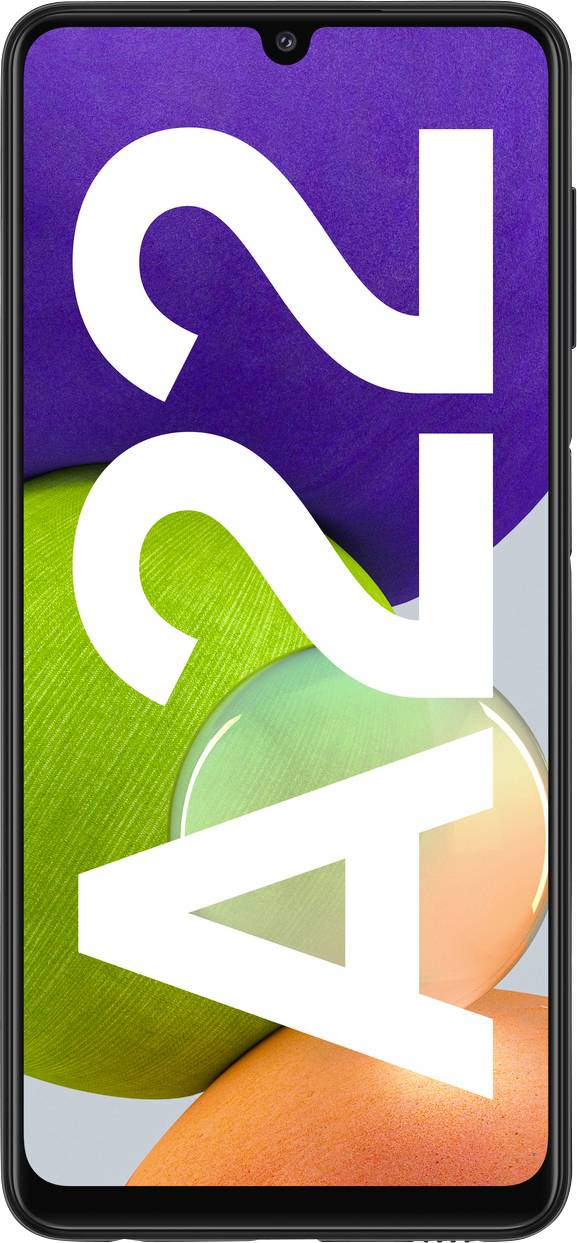 Samsung Galaxy A22 Smartphone 128 GB 16.3 cm (6.4 Zoll) Schwarz Android™ 11 Dual-SIM
