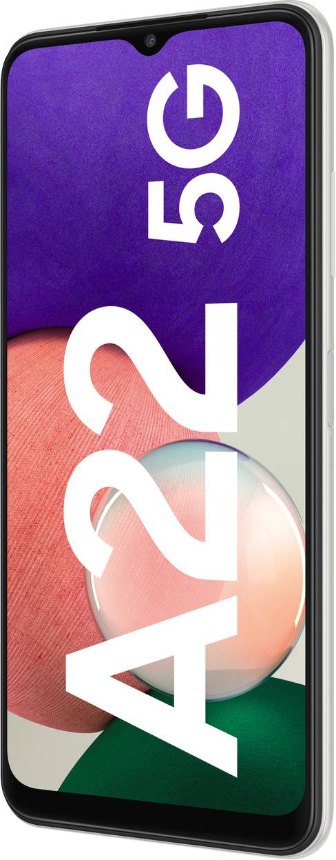 Samsung Galaxy A22 5G 5G Smartphone 128 GB 16.8 cm (6.6 Zoll) Weiß Android™ 11 Dual-SIM