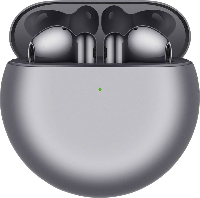 HUAWEI FreeBuds 4 In Ear Kopfhörer Bluetooth® Silber Headset, Magnetisch, Touch-Steuerung
