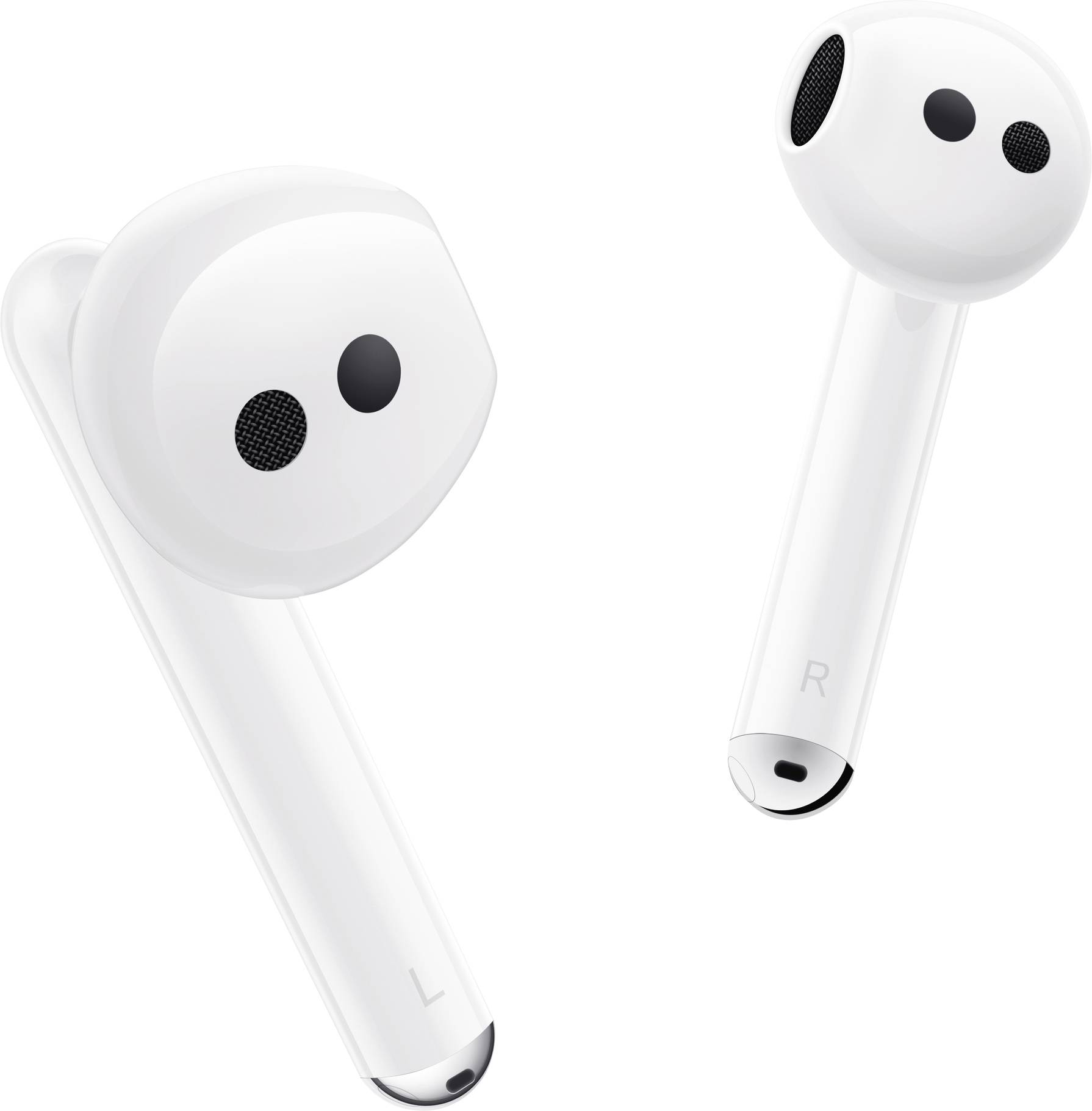 HUAWEI FreeBuds 4 In Ear Kopfhörer Bluetooth® Weiß Noise Cancelling Headset, Magnetisch, Touch-Steuerung