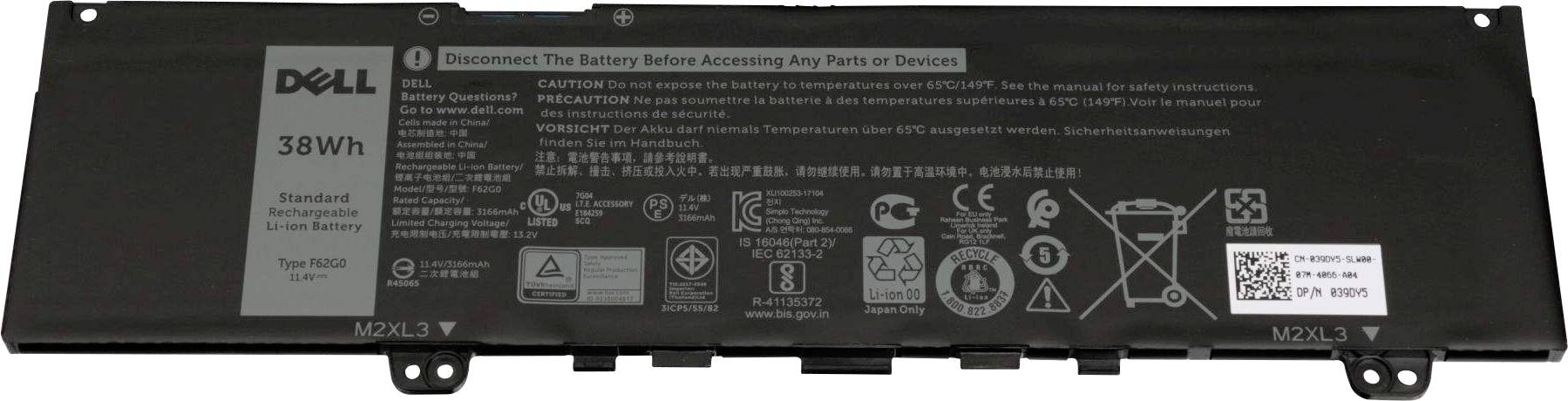 Dell Notebook-Akku RPJC3 11.4V 3166 mAh