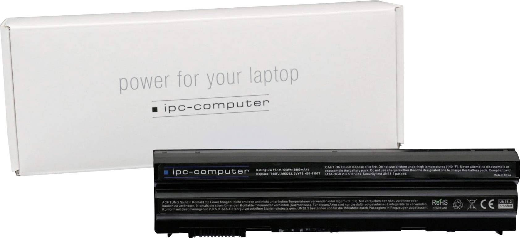 Ipc-computer Notebook-Akku N3X1D Replace 11.1 V 5800 mAh Dell