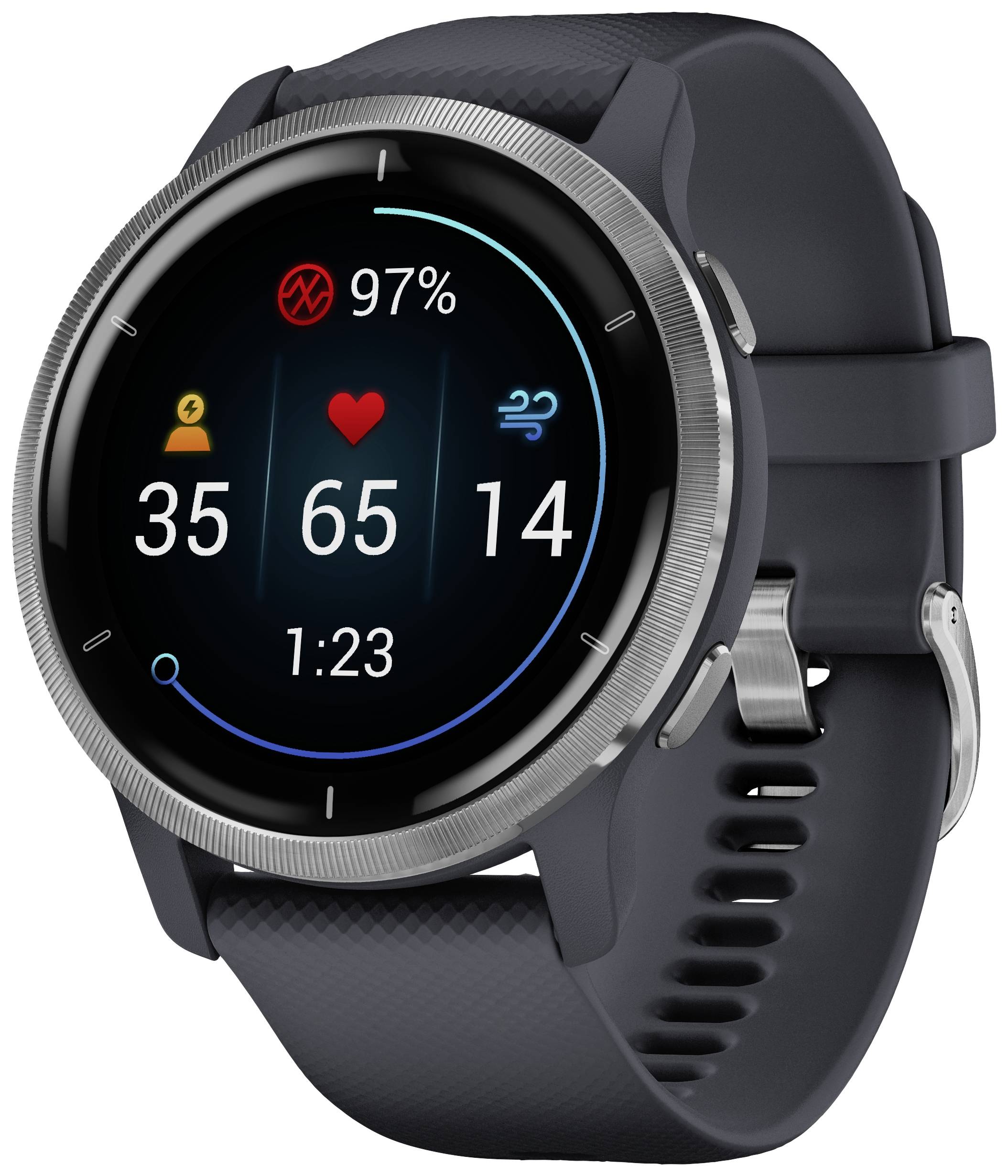 Garmin Venu 2 Smartwatch 45mm Granitblau