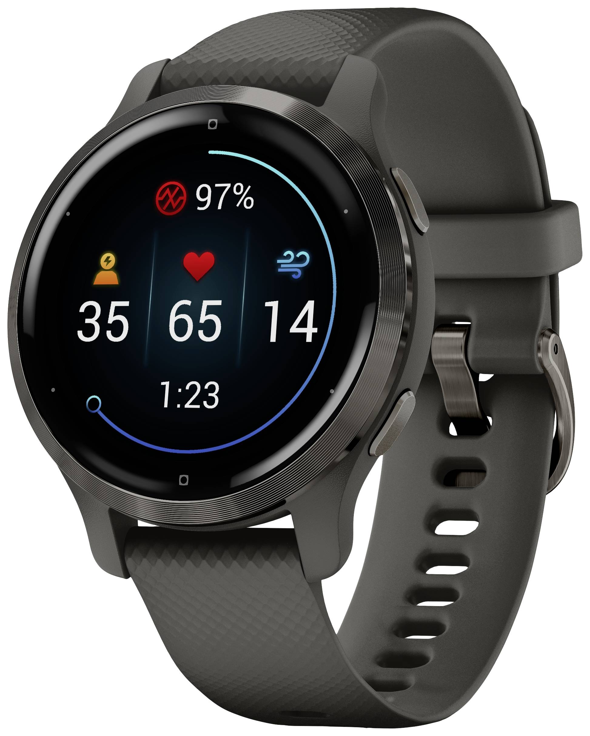 Garmin Venu 2S Smartwatch 40 mm Schiefer-Grau