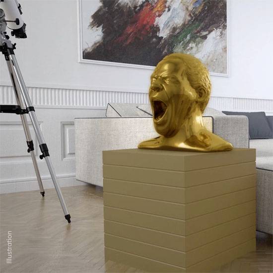 Oehlbach Scream Unlimited Plus Kopfhörerständer Passend für (Kopfhörer):On-Ear-Kopfhörer, Over-Ear-Kopfhörer Gold