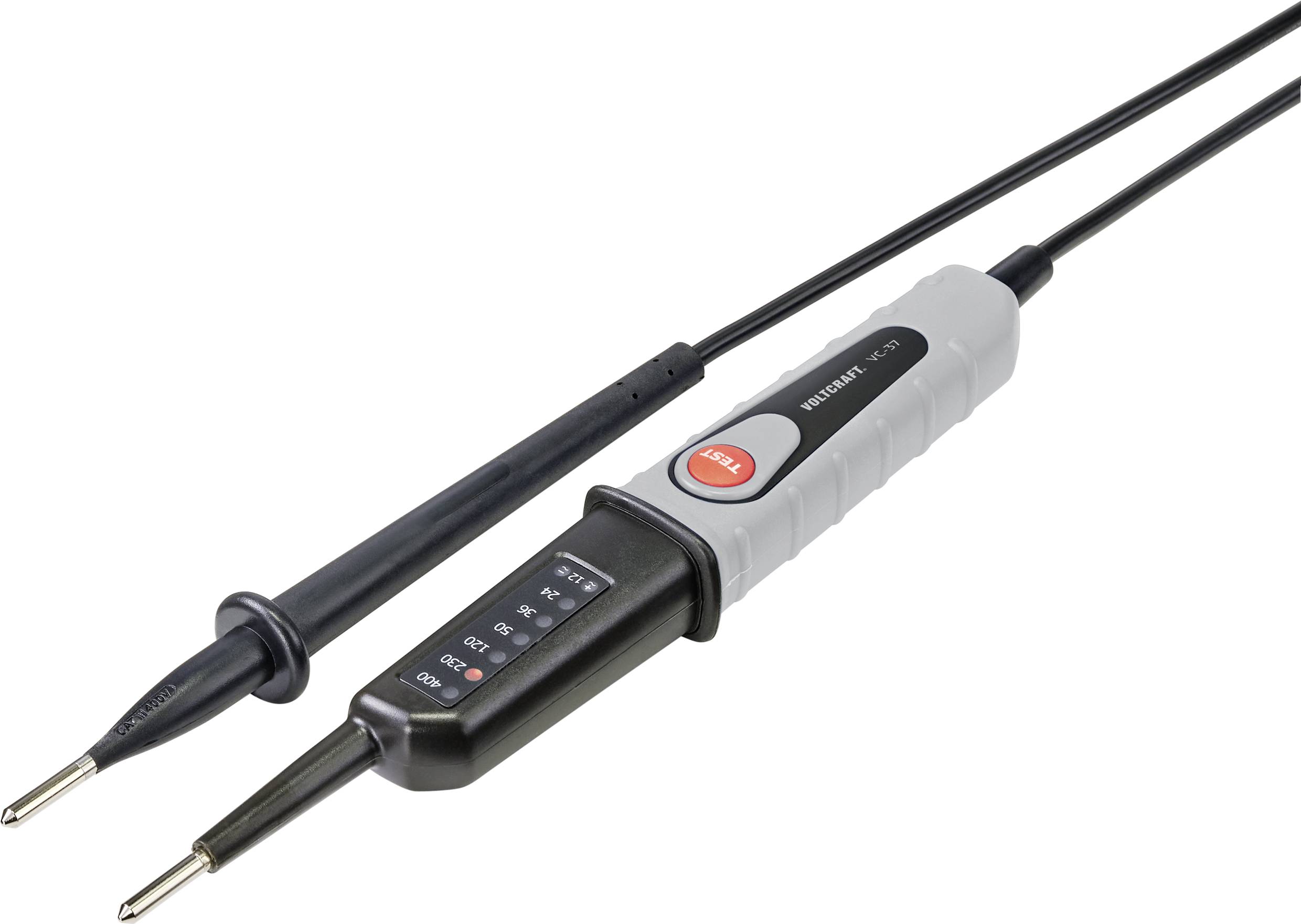 VOLTCRAFT VC 37 SE Zweipoliger Spannungsprüfer CAT III LED