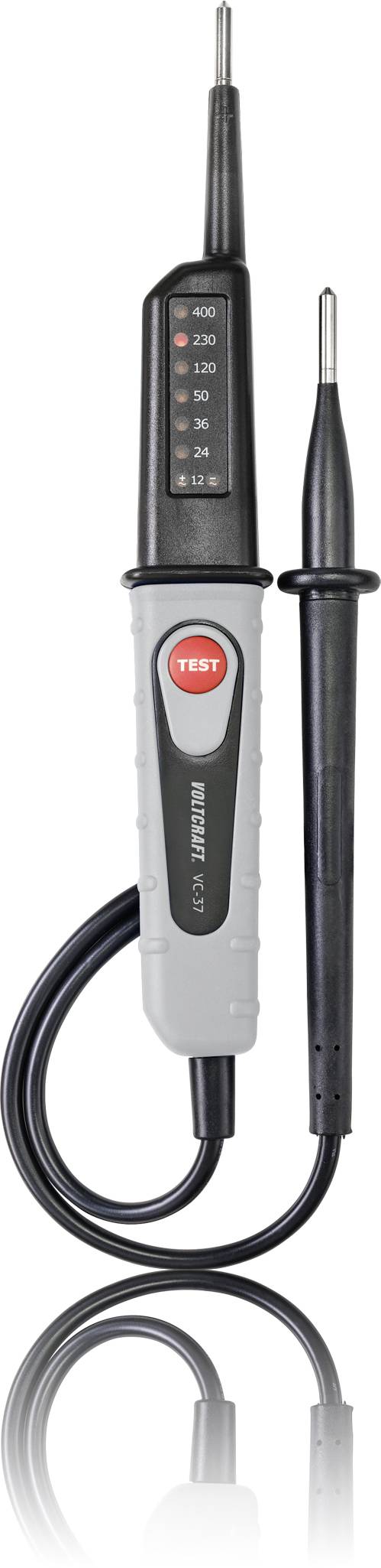 VOLTCRAFT VC 37 SE Zweipoliger Spannungsprüfer CAT III LED