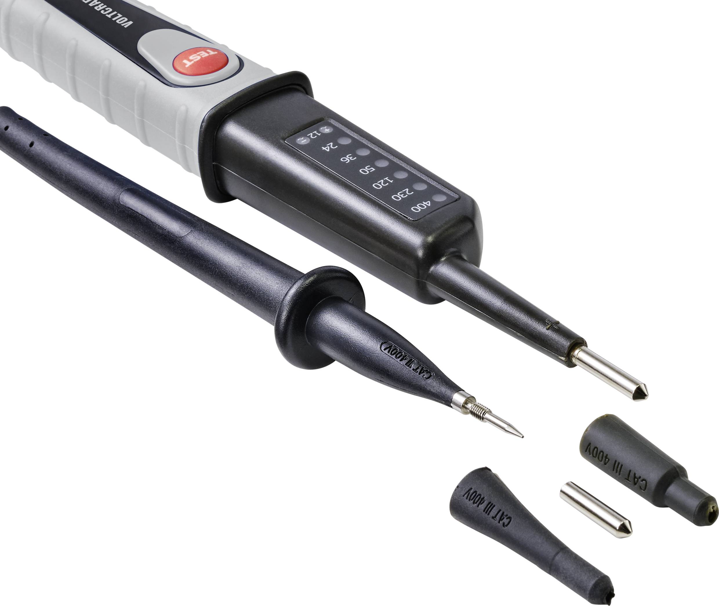 VOLTCRAFT VC 37 SE Zweipoliger Spannungsprüfer CAT III LED