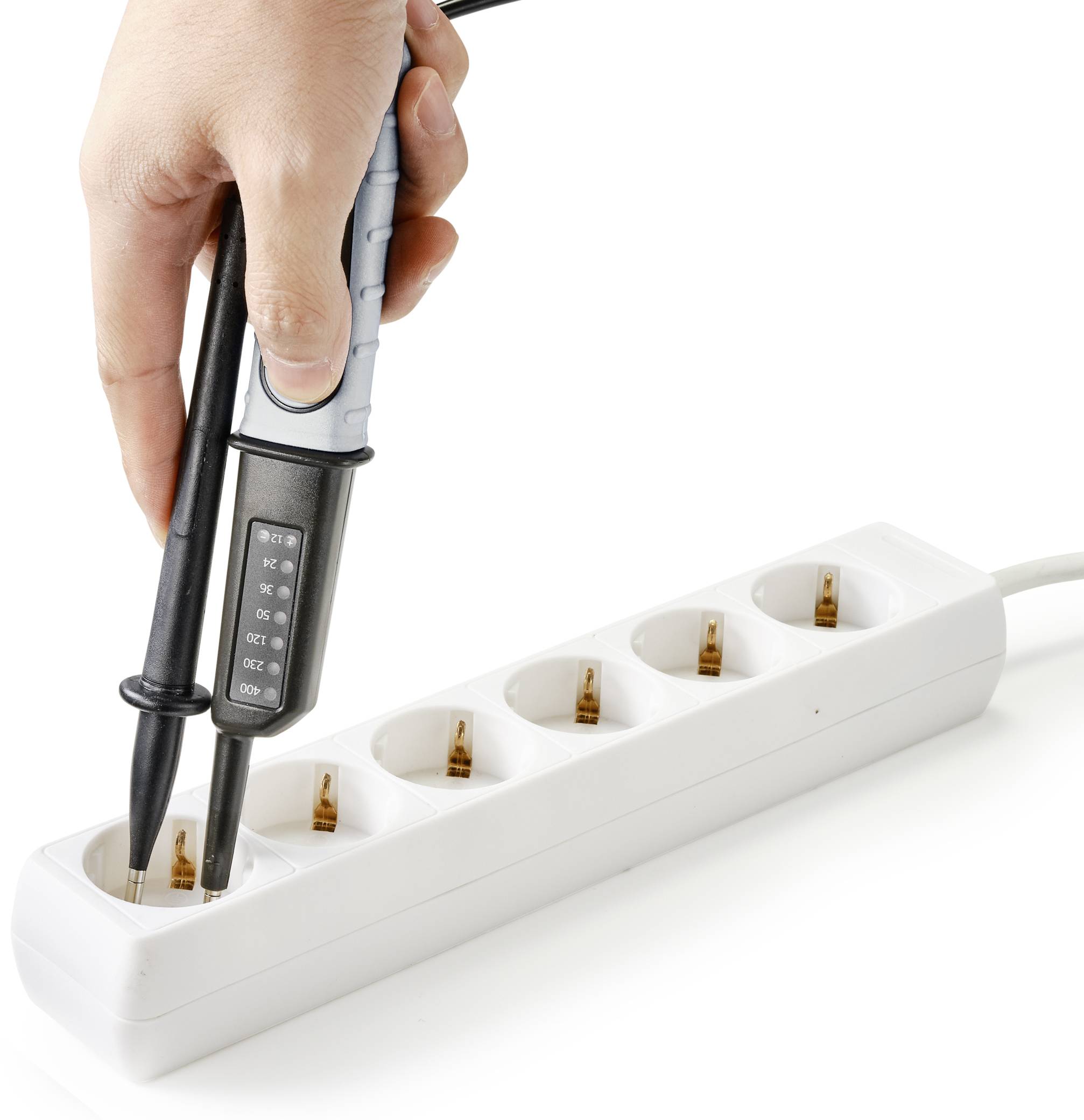 VOLTCRAFT VC 37 SE Zweipoliger Spannungsprüfer CAT III LED