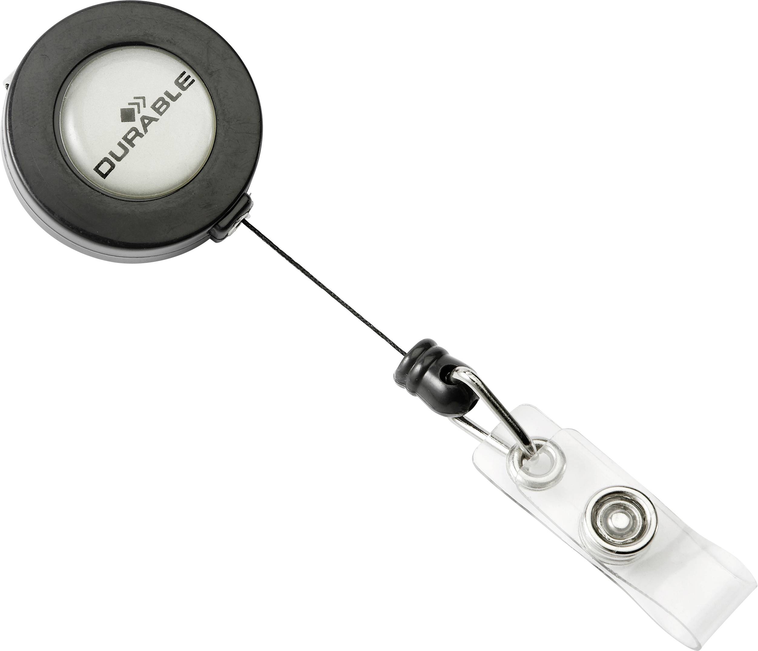 Durable 822658 Jojo für Ausweishalter Druckknopf-Schlaufe, Clip