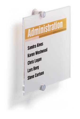 Durable Türschild 482419 (B x H) 210mm x 210mm Transparent 482419