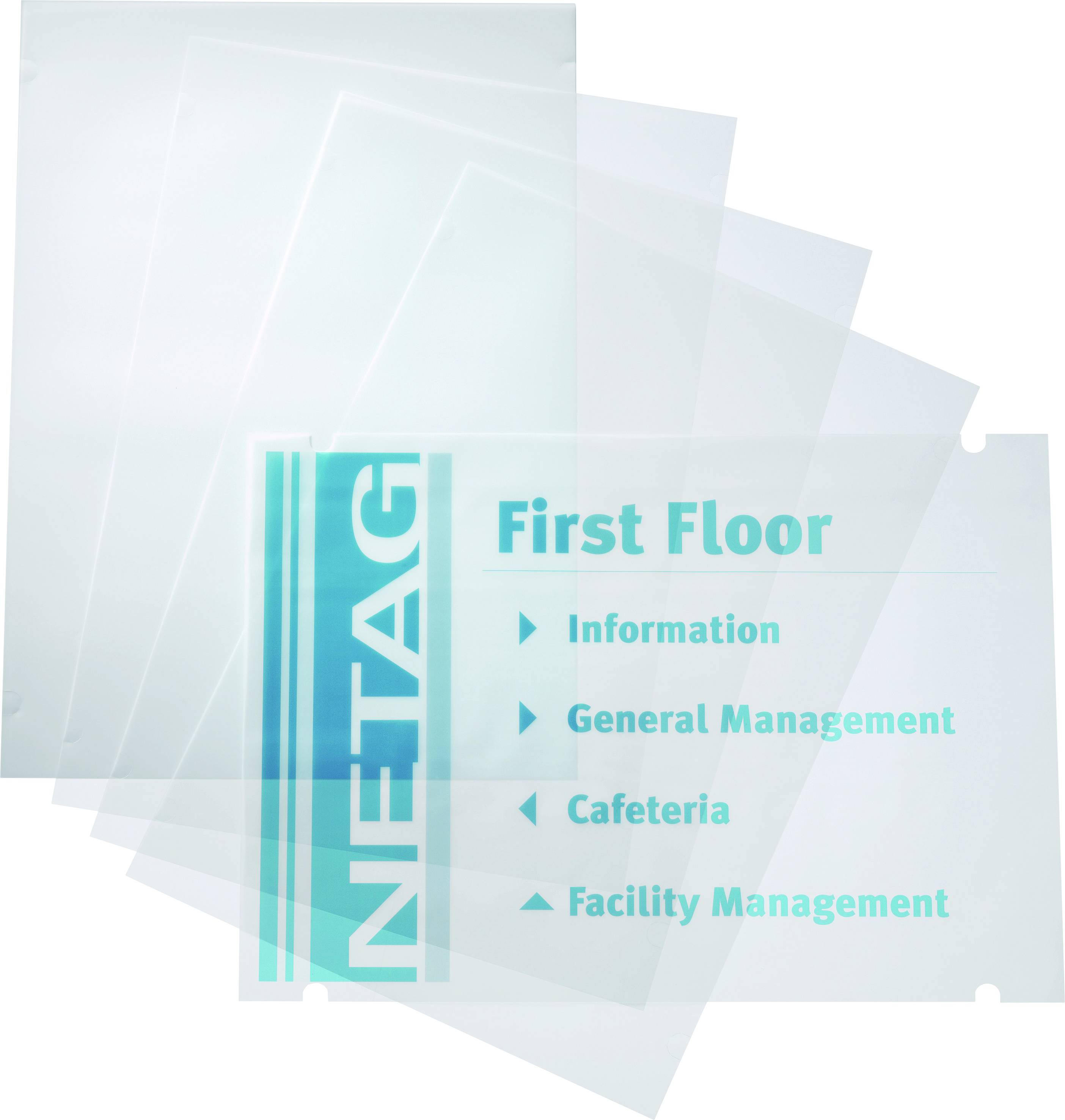 Durable Türschild 483619 (B x H) 297 mm x 420 mm Transparent 483619