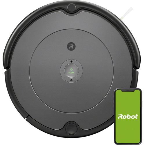 IRobot Roomba 697 Saugroboter Hellgrau, Schwarz Kompatibel mit Amazon Alexa, kompatibel mit Google Home
