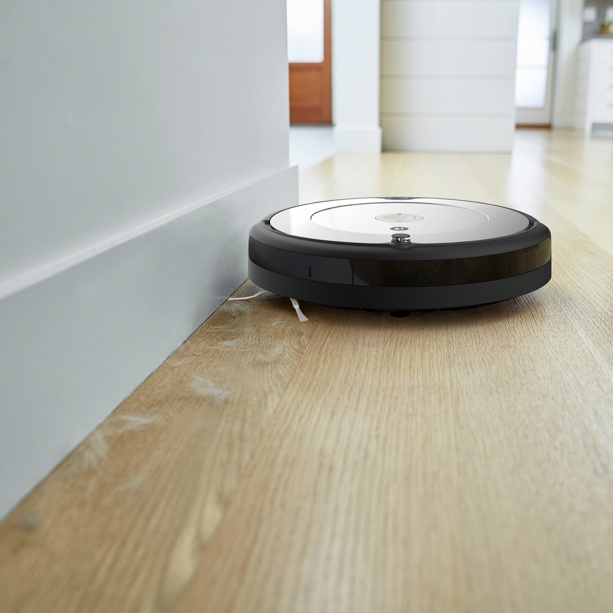 iRobot Roomba 697 Saugroboter Hellgrau, Schwarz kompatibel mit Amazon Alexa, kompatibel mit Google Home