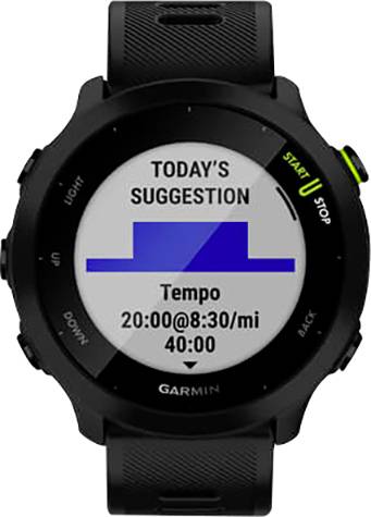 Garmin Forerunner 55 GPS, EU, Black GPS-Laufuhr 42mm Schwarz