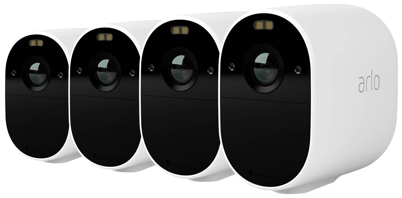ARLO Essential Spotlight 4cam Kit VMC2430-100EUS WLAN IP-Überwachungskamera-Set mit 4 Kameras 1920 x 1080 Pixel