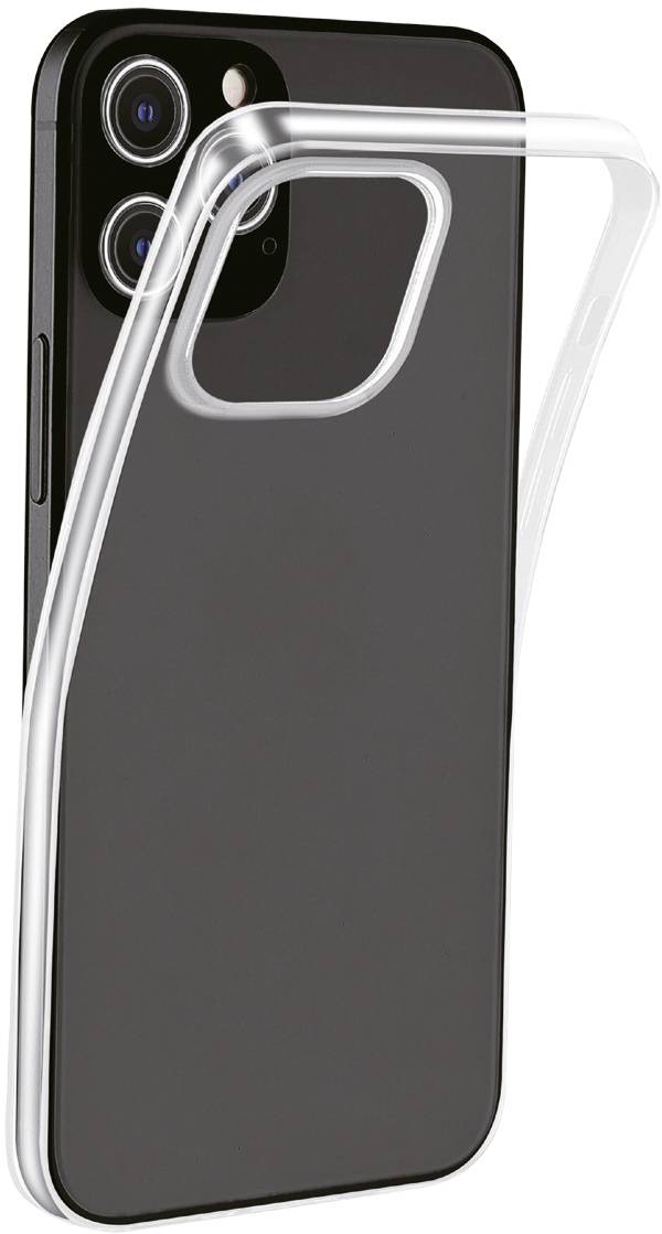 Vivanco Super Slim Backcover Apple iPhone 12, iPhone 12 Pro Transparent Induktives Laden, Spritzwasserfest, Staubdicht, Stoßfest