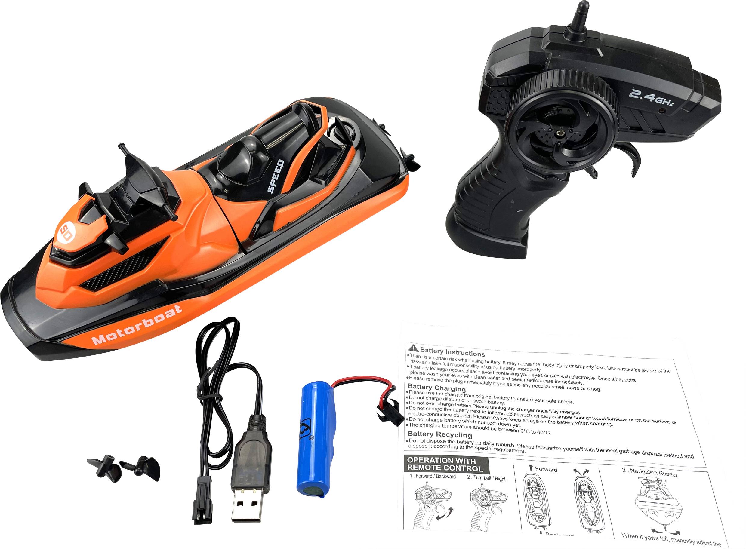 Jetboot RC Einsteiger Motorboot RtR 225 mm