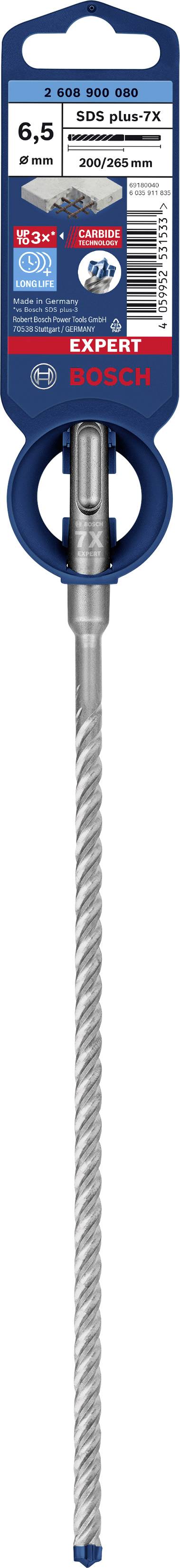 Bohreraufsatz mit SDS plus, 25 x 400 mm. Verpackung zeigt Markenzeichen und technische Informationen. Ideal für Betonarbeiten.