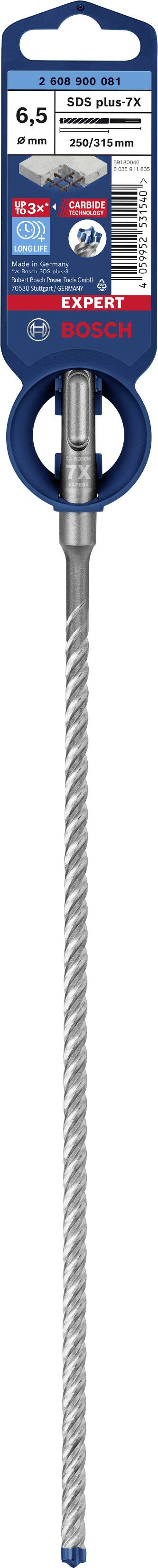 Bohrer mit Aufhängungsetikett der Marke Bosch, 12 mm Durchmesser, Länge 100 mm, passend für Beton- und Steinmaterialien.