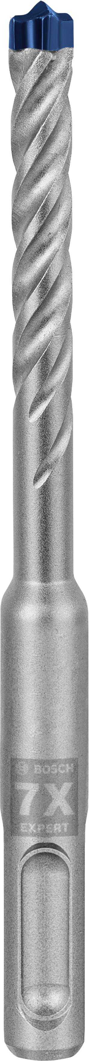 Silberfarbener Spiralbohrer mit blauer Spitze, wahrscheinlich für präzises Bohren in Metall oder Holz geeignet.