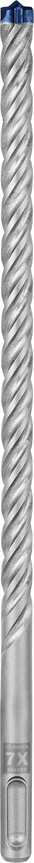 Metallschraube mit blauem Kopf und spiralartigem Gewinde, geeignet für Bauarbeiten oder Befestigungen in Holz oder Metall.