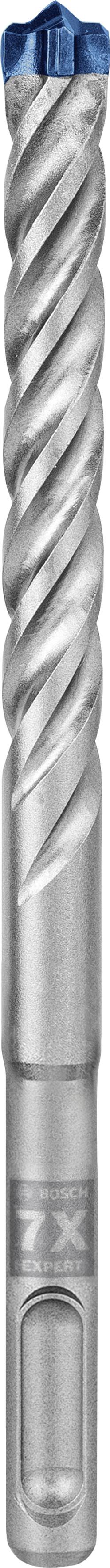 Ein Fräser mit spiralförmigen Klingen und einer blauen Spitze, geeignet für präzises Fräsen von Metallen und anderen Materialien.