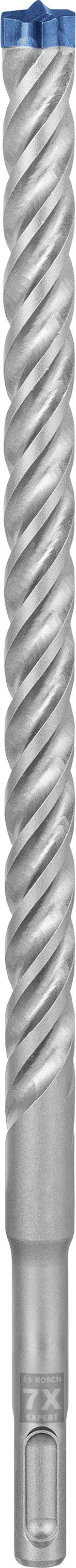 Stahl-Bohrer mit spiralförmigen Rillen zur effizienten Materialentfernung. Oberteil blau, geeignet für präzise Bohrarbeiten.