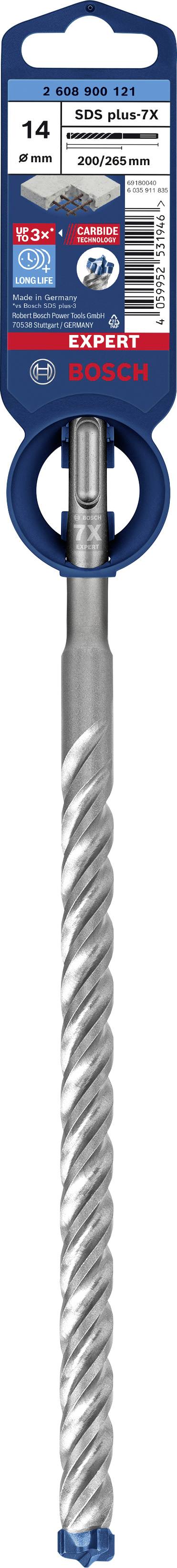 Bohrer für Beton mit SDS max-Aufnahme, Größe 14 x 200 x 340 mm, von Bosch, geeignet für professionelle Anwendungen.