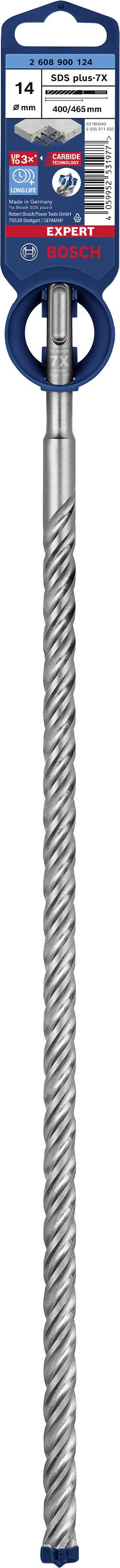 Bosch Accessories EXPERT SDS plus-7X 2608900124 Hammerbohrer 1 Stück 14.00mm Gesamtlänge 465mm SDS-Plus 1St.