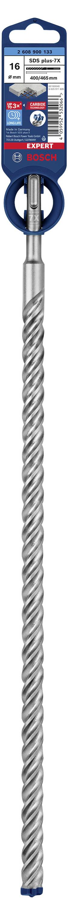 'Bosch Hammerbohrer S4L', zylindrischer Schaft, Spirale zum Betonbohren, Material: Stahl, Länge 400 mm, Durchmesser 10 mm.