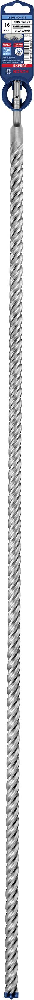 Bosch Accessories EXPERT SDS plus-7X 2608900135 Hammerbohrer 1 Stück 16.00mm Gesamtlänge 1000mm SDS-Plus 1St.