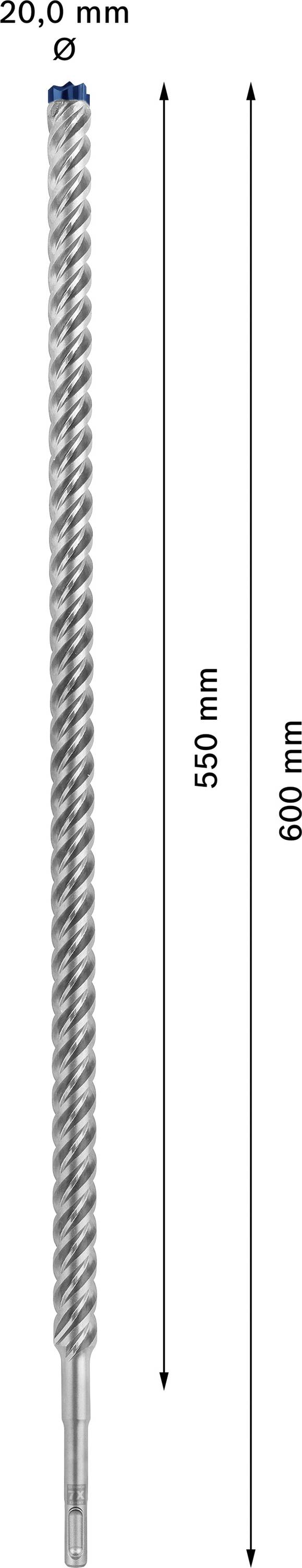 Bosch Accessories EXPERT SDS plus-7X 2608900144 Hammerbohrer 1 Stück 20.00 mm Gesamtlänge 600 mm SDS-Plus 1 St.