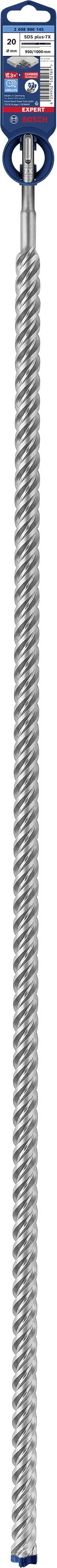 Bosch Accessories EXPERT SDS plus-7X 2608900145 Hammerbohrer 1 Stück 20.00 mm Gesamtlänge 1000 mm SDS-Plus 1 St.