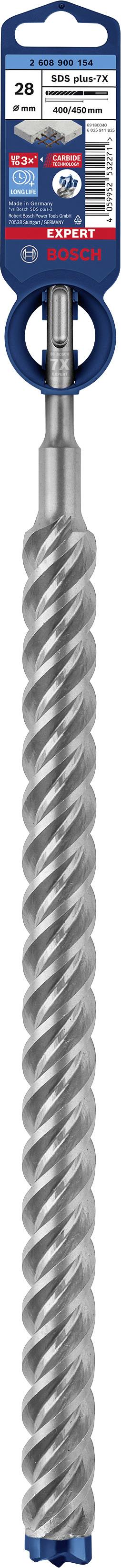 Bosch Accessories EXPERT SDS plus-7X 2608900154 Hammerbohrer 1 Stück 28.00mm Gesamtlänge 450mm SDS-Plus 1St.
