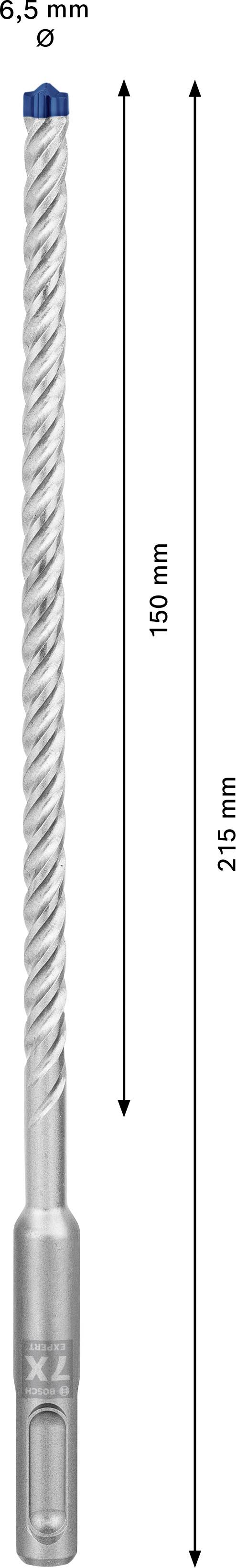 SDS-plus Bohrer, 8,5 mm Durchmesser, 250 mm Nutzlänge. Geeignet für Beton und Mauerwerk. Spiralform für effizienten Bohrabtrag.