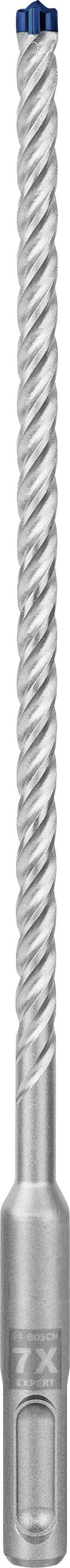 Metallbohrer mit spiralförmiger Nut und verstärktem Spitzenbereich, geeignet für Betonbohrungen.