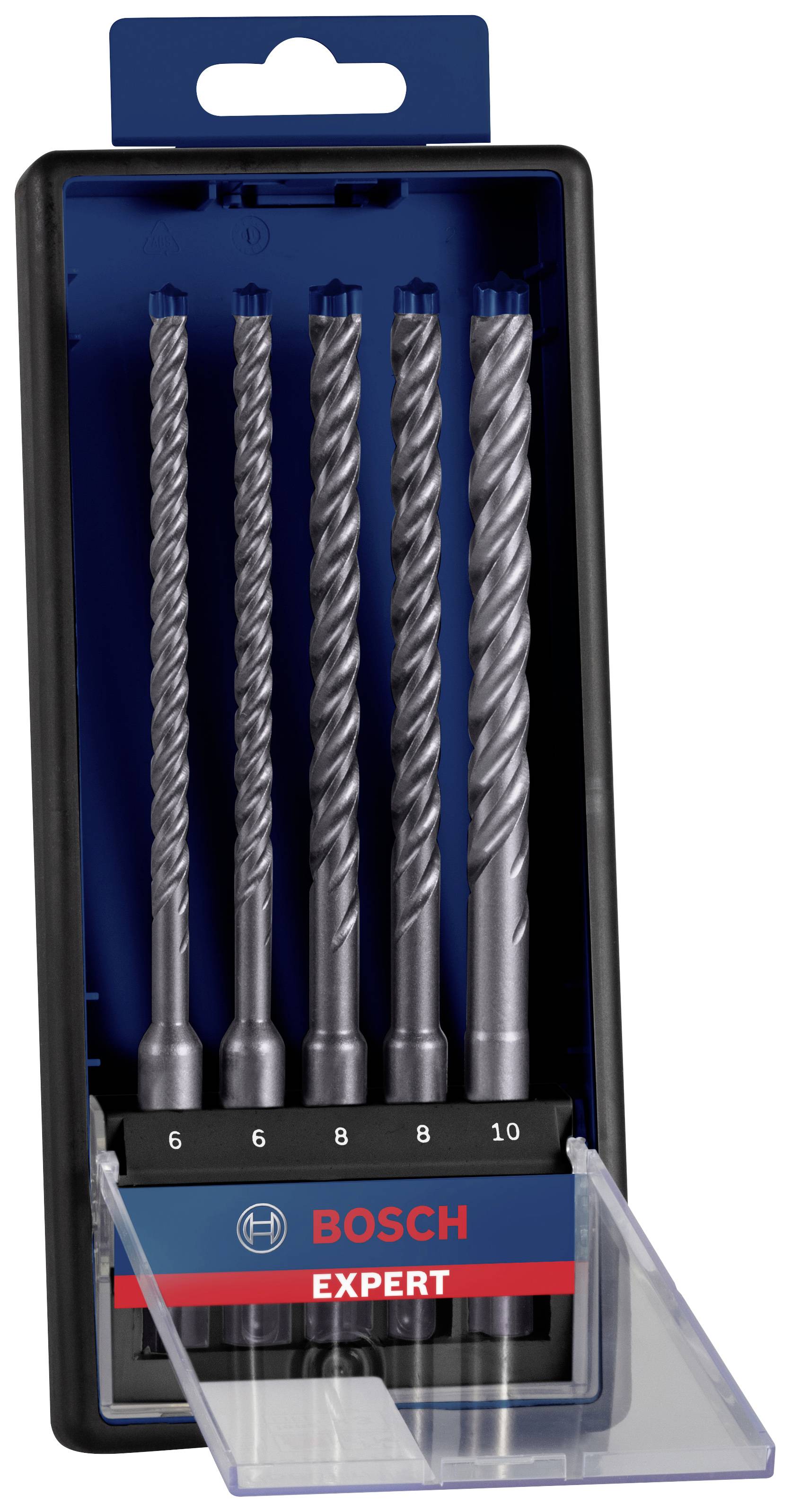 Bosch Accessories EXPERT SDS plus-7X 2608900198 Hammerbohrer 5teilig 6.0 mm, 6.0 mm, 8.0 mm, 8.0 mm, 10.0mm SDS-Plus 5St.