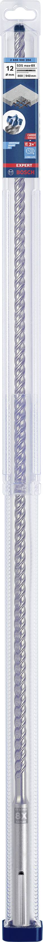 Verpackung einer Bohrspirale mit blauem Etikett oben.