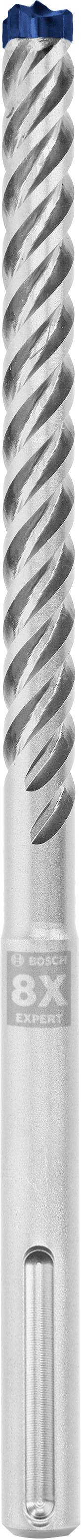Abgebildet ist ein silberner Spiralbohrer mit blauer Spitze, geeignet für das präzise Bohren in Metall.
