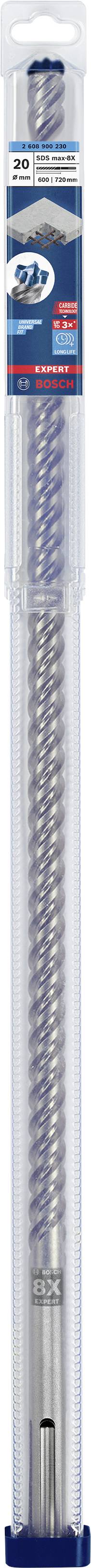Bosch Accessories EXPERT SDS max-8X 2608900230 Hammerbohrer 1 Stück 20.00 mm Gesamtlänge 720 mm SDS-Max 1 St.