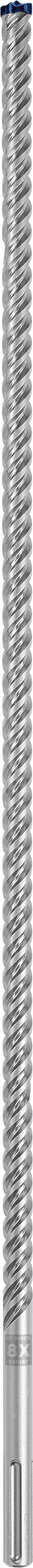 Langes, silberfarbenes Metallteil mit Gewinde.