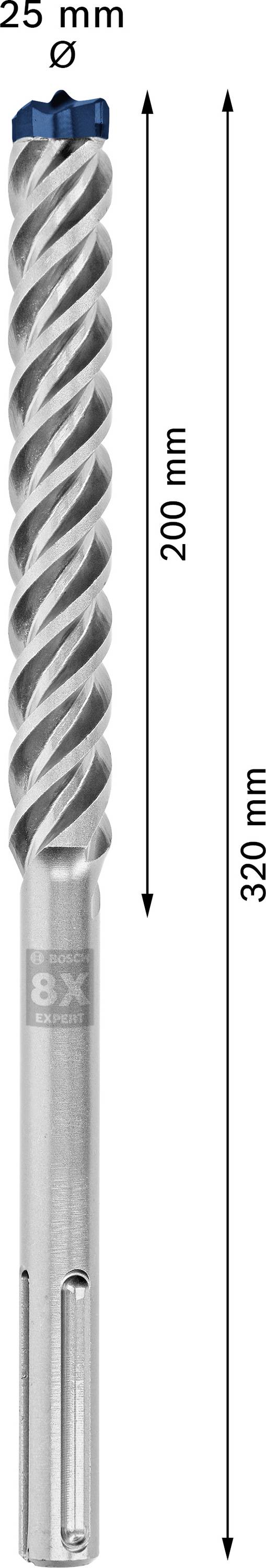Bosch Accessories EXPERT SDS max-8X 2608900240 Hammerbohrer 1 Stück 25.00 mm Gesamtlänge 320 mm SDS-Max 1 St.